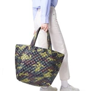 MZ WALLACE Metro Large Camo Tote